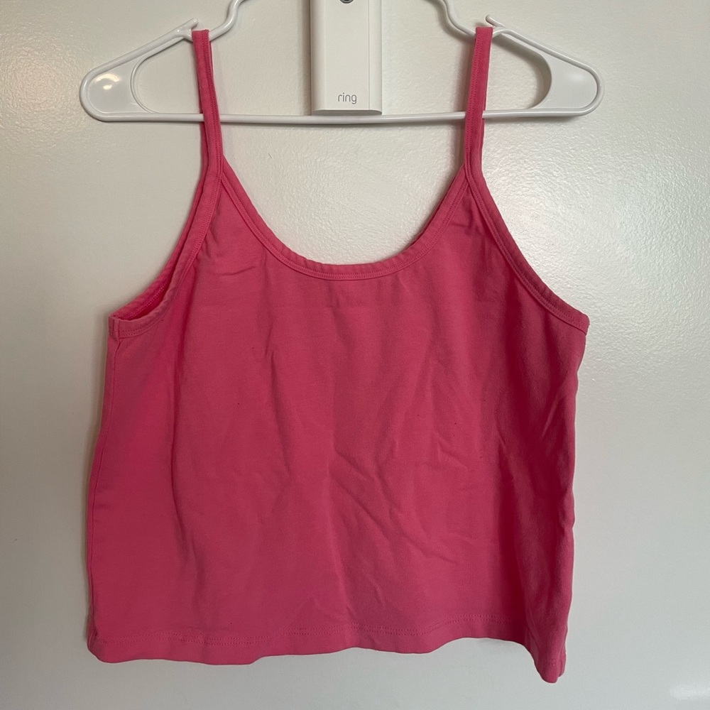 ARQ crop tank in limited color Bubblegum-Size 2X